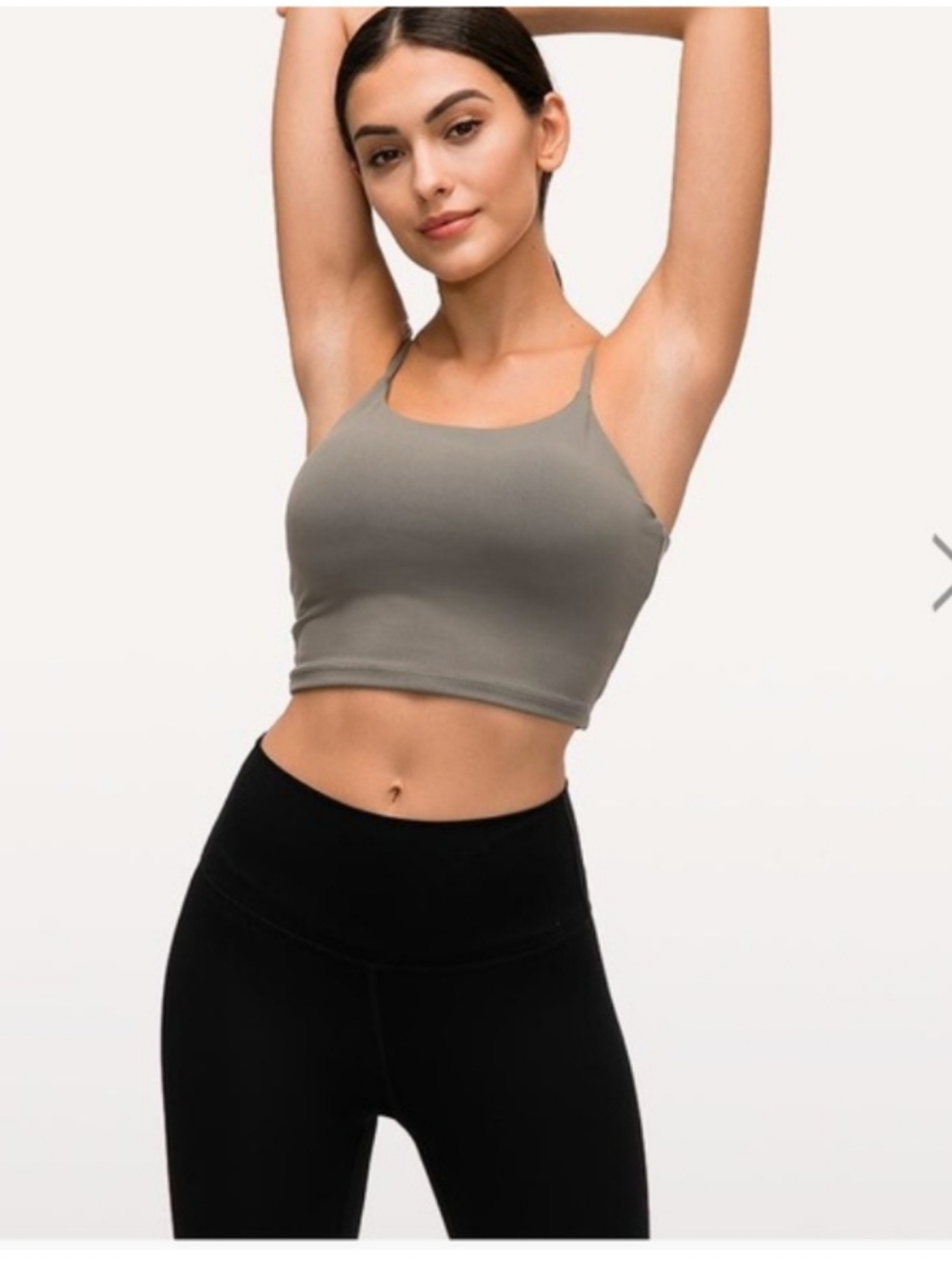 Musesonly  Crop Tank Top - Olive